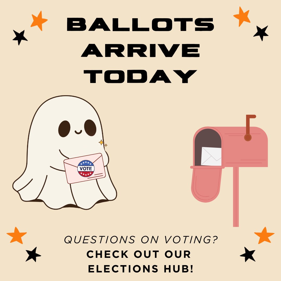 Ballots were mailed out yesterday, so it's likely that they'll arrive today, if they haven't already!

Find key links, dates &amp; our ballot guide that includes information on amendments, judges &amp; local ballots questions at our Elections Hub: betterutahinstitute.org/elections-hub/
#utpol