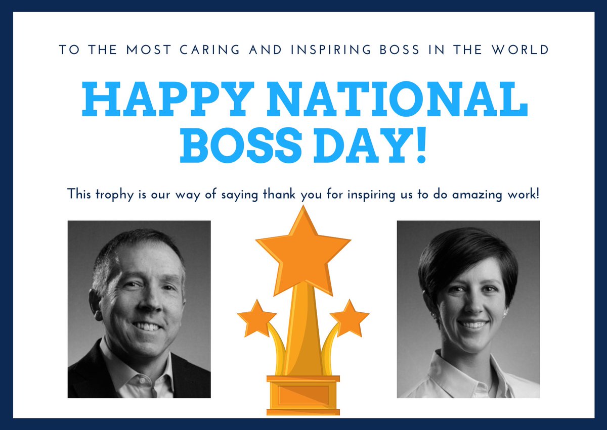 GrumblesLaw's tweet photo. Happy National Boss's Day - Ernest Grumbles &amp; Brittany Haanan
Thanks for inspiring us to be the best! #grumbleslaw #bossday #IPLaw #MNLawfirm https://t.co/Z7fBSIBK0I
