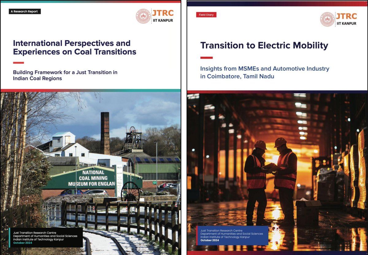 🎉We wrapped up Day 1 of the India Just Transition Summit!

🎆Over 150 delegates from academia, research, and government joined us

🌍 We officially launched the Just Transition Knowledge Network (JETNET) &amp; two key reports on #coal &amp; #automotive sectors.

Don’t miss out on Day 2!