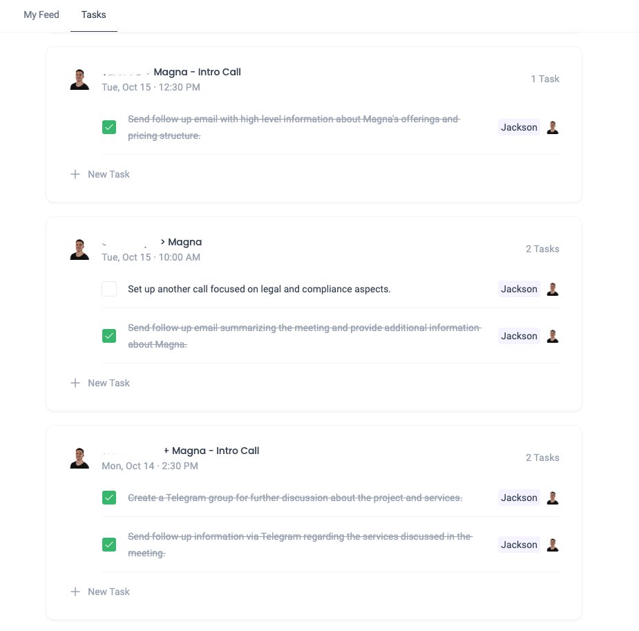 Been living out of <a href="/firefliesai/">Fireflies.ai</a> &amp; using other tools like Hubspot/Notion less. 2 things that will make Fireflies the best sales tool:

1. Telegram integration - push tasks directly from TG into Fireflies

2. Pipeline view - Ability to organize calls / label them in a pipeline view