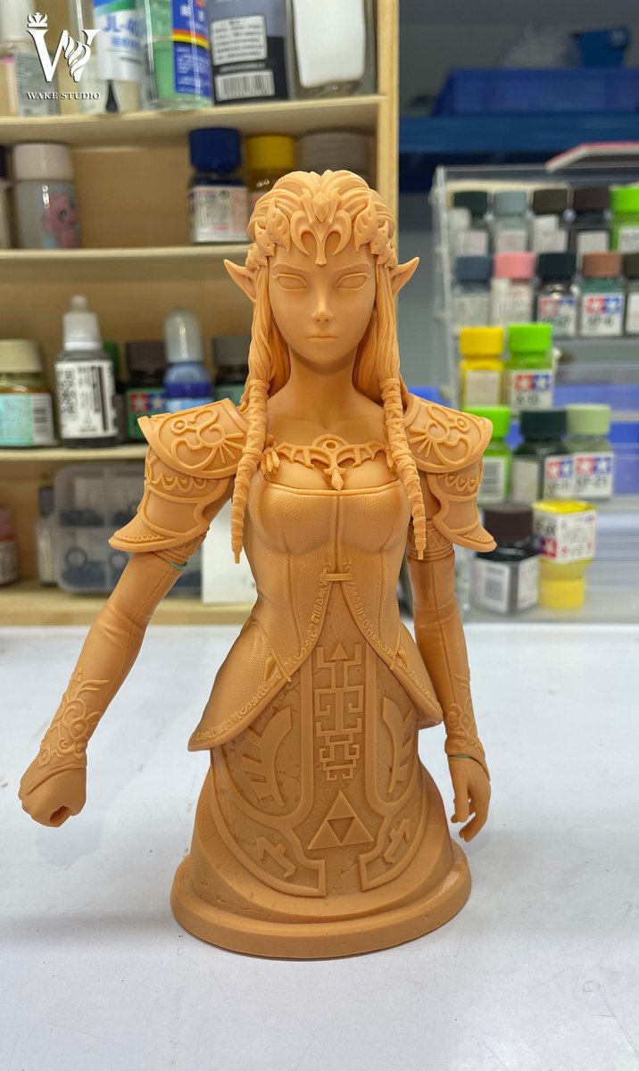 WakeStudio1's tweet photo. Hello everyone, we are ready to color the Twilight Princess. I will update you promptly if there is any progress. Thank you very much for your attention #zeldatwilightprincess  #zelda #game  #statue #statuecollectors #3d #switch https://t.co/ZRODe6snev