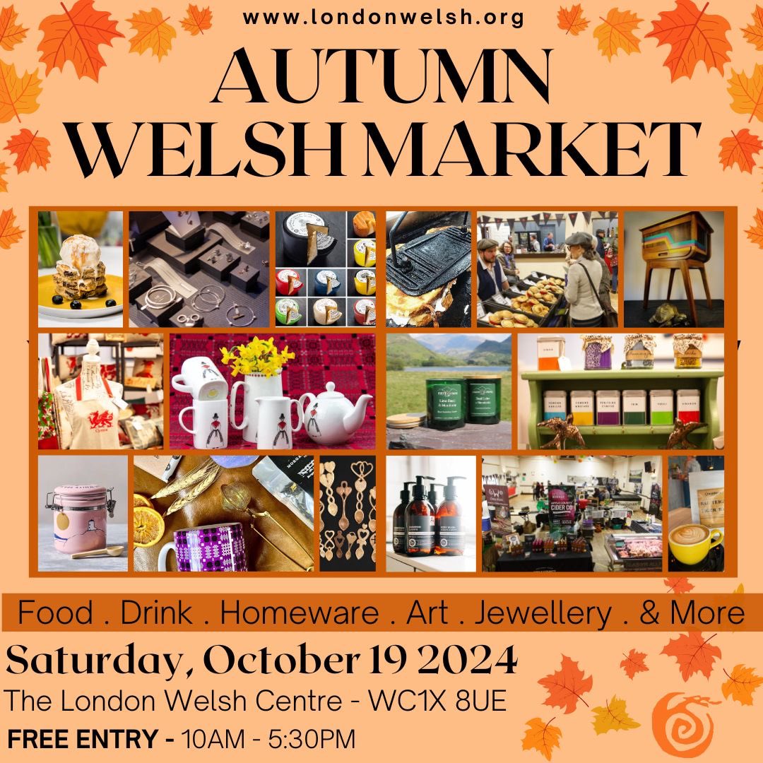 fwmilondon's tweet photo. Very excited about the Autumn Welsh Market. We’ll be there. Will you?? Come and find our stall to hear more about our fabulous festival and the wonderful @LdnWelshChorale https://t.co/IyzItmF0Vm