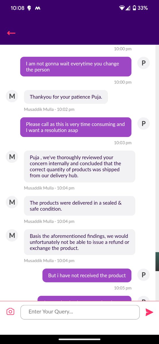 0_IITian's tweet photo. @zeptocares my order was partially delivered. Instead of resolving my issue you guys are saying since the item was dispatched from warehouse your responsibility is over. This is totally Fraud. @aadit_palicha your customer care service is so pathetic. https://t.co/pMswTEHtDI