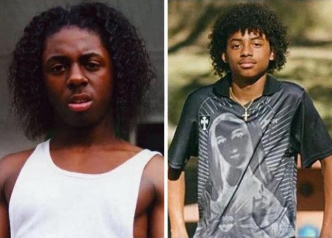 mymixtapez's tweet photo. Lil Wayne at 15 years old and his son with Lauren London at 15 years old 🙌🏽 https://t.co/FByYuXmQyz