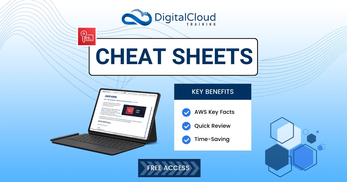 nealkdavis's tweet image. 🔒 Discover how #AWSKMS provides a secure solution for storing and managing #EncryptionKeys
Explore how this powerful tool can protect your data across AWS services with our free cheat sheet! 📄
👉 digitalcloud.training/aws-kms