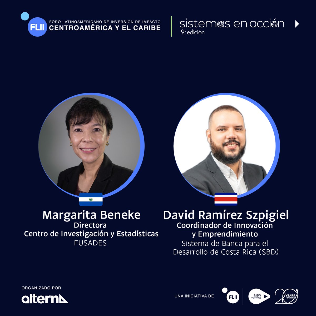 ¡+100 Speakers en el FLII CA&amp;C! 🌎 Actores clave en inversión de impacto y soluciones sostenibles te esperan el 5, 6 y 7 de noviembre en San José, Costa Rica. 🇨🇷 ¡No te quedes fuera! 🙌inversiondeimpacto-ca.org