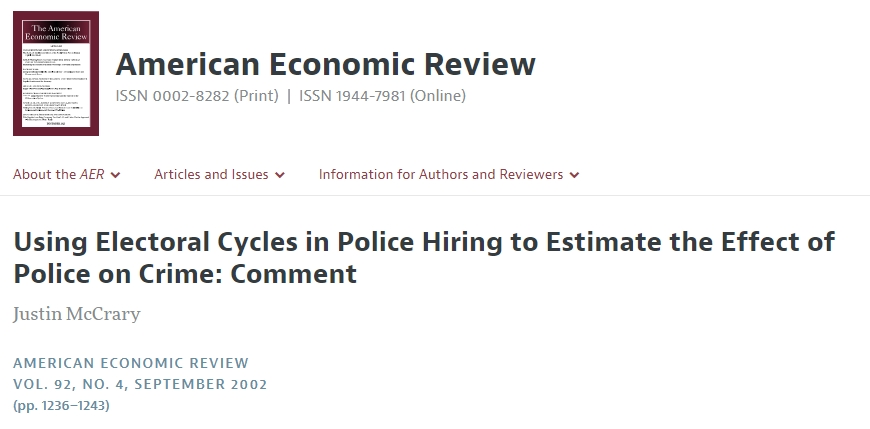 One more observation on this year's Nobel Prize ... and the impact of David Card

David Card ran a PhD replication econometrics class at Berkeley and that's where all the "famous feuds" originated:
1) Rothstein vs Hoxby
2) Albouy vs Acemoglu-Johnson-Robinson
3) McCrary vs Levitt