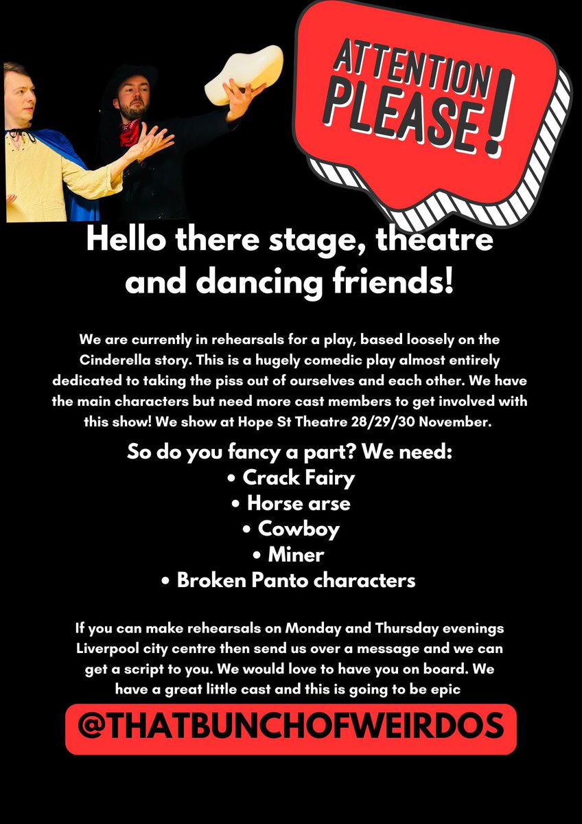 liverpool
panto casting!

come and join the madness