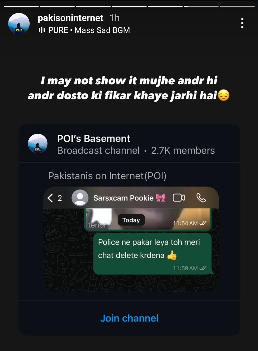 hafsaatif22's tweet photo. HE WAS POSTING ABOUT TWEEMS AND SARCASM AND NOW HE IS GONE TOO!!!!
TF IS GOING ON BHAI?
#Tweem #sarcasm #pakistan #instagram #pgc #pgclahore #pages #justiceforpgcstudent https://t.co/L2d9Vnjq7E