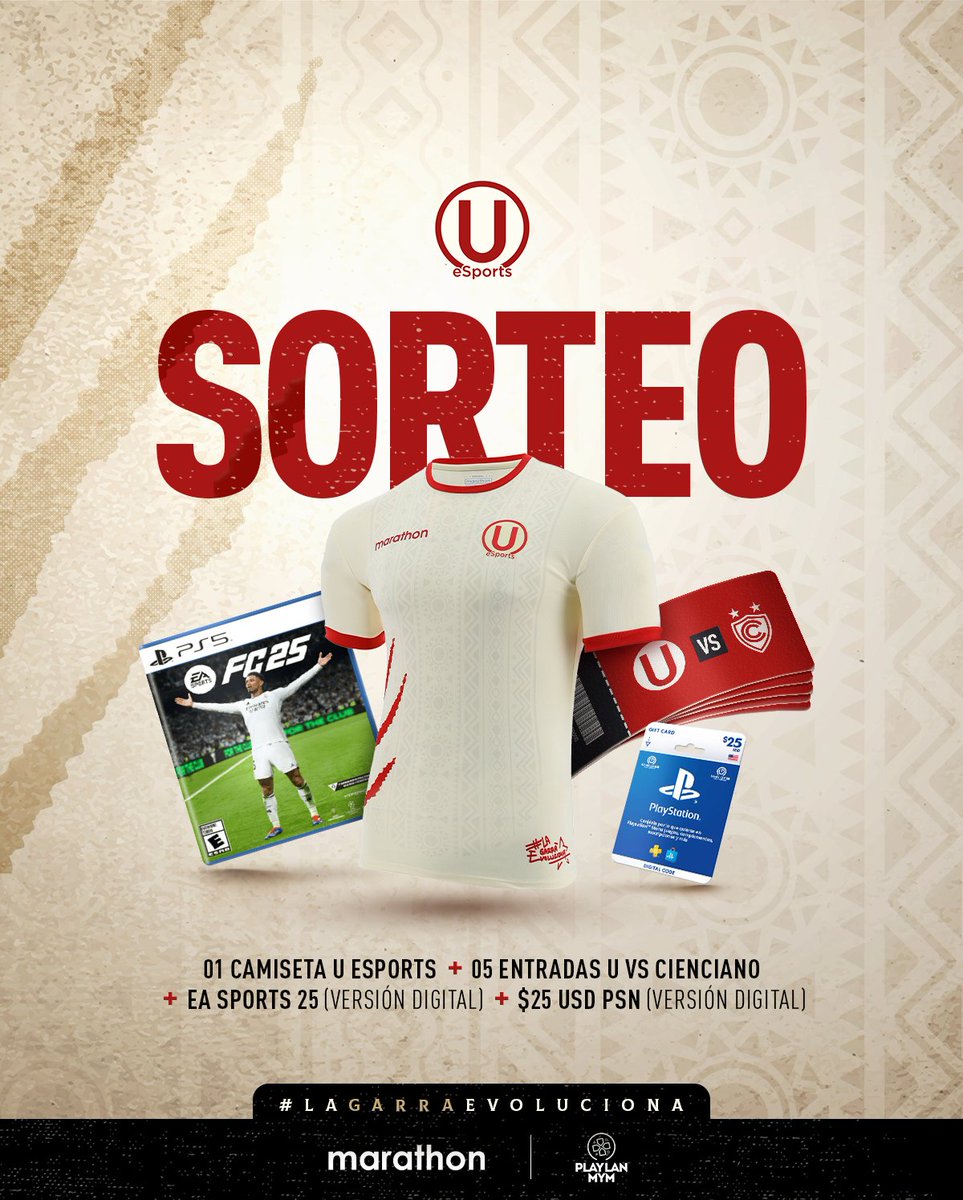 ¡𝐒𝐨𝐫𝐭𝐞𝐨!🎁

Estamos sorteando 8 premios increíbles y queremos que tú seas uno de los 8 ganadores. 🏆

¿Cómo participar?

1.Seguirnos y seguir a @Play_Lan_Myn en Instagram
2.Darle RT a este post
3.Etiquetar a un amigo y comentar que premio te gustaría ganar.

Fecha de