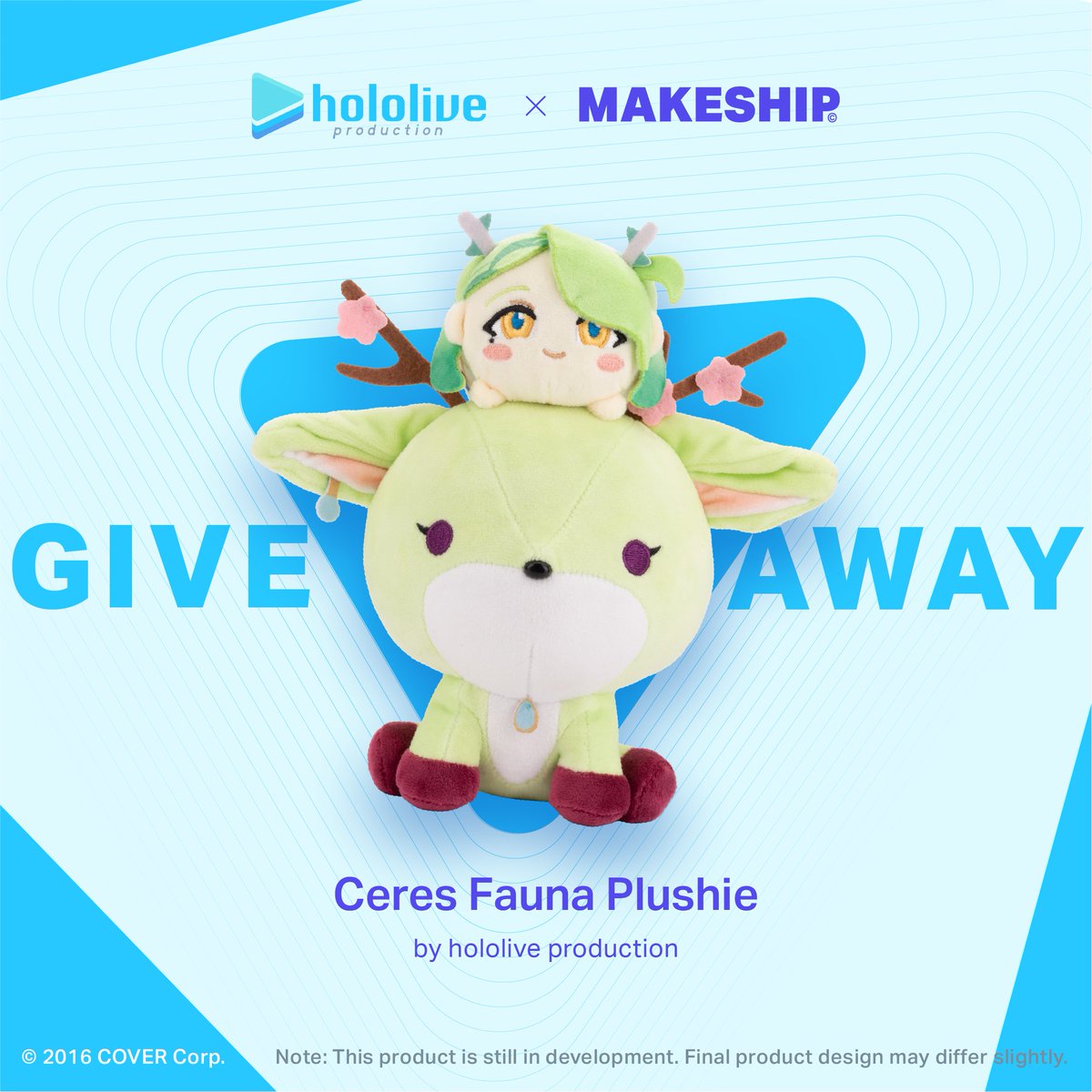 Makeship (@makeship) on Twitter photo We're back with <a href="/ceresfauna/">Ceres Fauna🌿holoEN_Alum</a> for a special @hololive_en Giveaway🥳Two lucky fans will win a Ceres Fauna Plushie!!
Here’s how to enter👇:
1. Follow @makeship and <a href="/ceresfauna/">Ceres Fauna🌿holoEN_Alum</a>
2. Retweet this giveaway
Giveaway ends October 18. Winners will be contacted by Makeship. Good We're back with <a href="/ceresfauna/">Ceres Fauna🌿holoEN_Alum</a> for a special @hololive_en Giveaway🥳Two lucky fans will win a Ceres Fauna Plushie!!
Here’s how to enter👇:
1. Follow @makeship and <a href="/ceresfauna/">Ceres Fauna🌿holoEN_Alum</a>
2. Retweet this giveaway
Giveaway ends October 18. Winners will be contacted by Makeship. Good