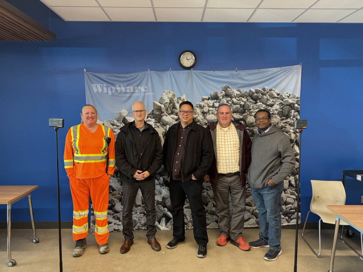 WipWare's tweet image. Today at NORCAT in Sudbury, our Tech Specialists Chirag Savaliya and Blessing Taiwo met with iRAP to showcase WipFrag&apos;s evolution and ongoing innovations. #innovation #NORCAT #wipfrag #fragmentationanalysis Because you can&apos;t manage what you can&apos;t measure!