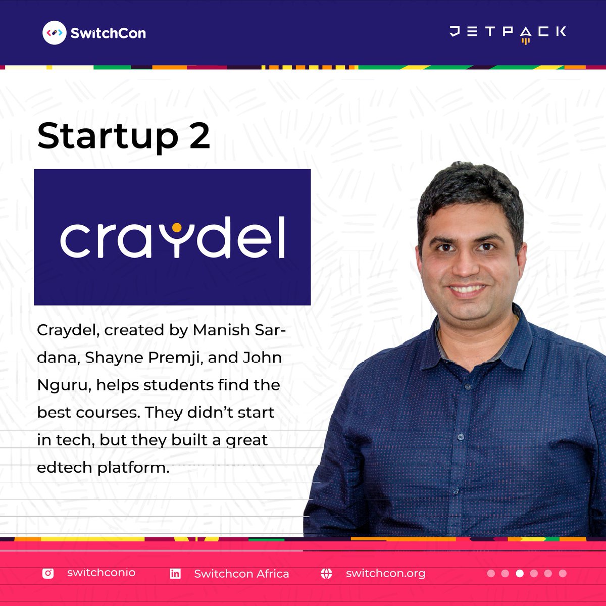 switchcon_io's tweet photo. Who says you need a tech degree to change the world?
These 5 African tech startups prove you don't need a traditional tech background to create innovative solutions.
Join us this November for JETPACK'24.
#switchcon #jetpack #weeklytechtips https://t.co/f7eWHu6EfF