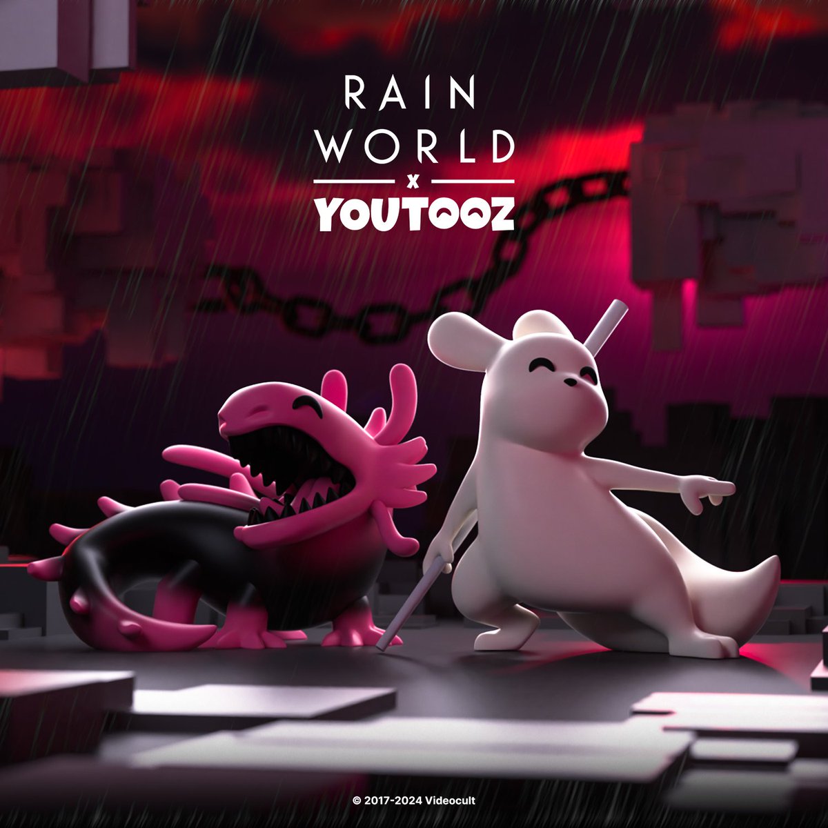 Announcing: ⛈️Rain World x <a href="/youtooz/">youtooz</a> ! 🌧️

#0 Slugcat and #1 Pink Lizard on the prowl Oct 25. 

youtooz.com/collections/ra…