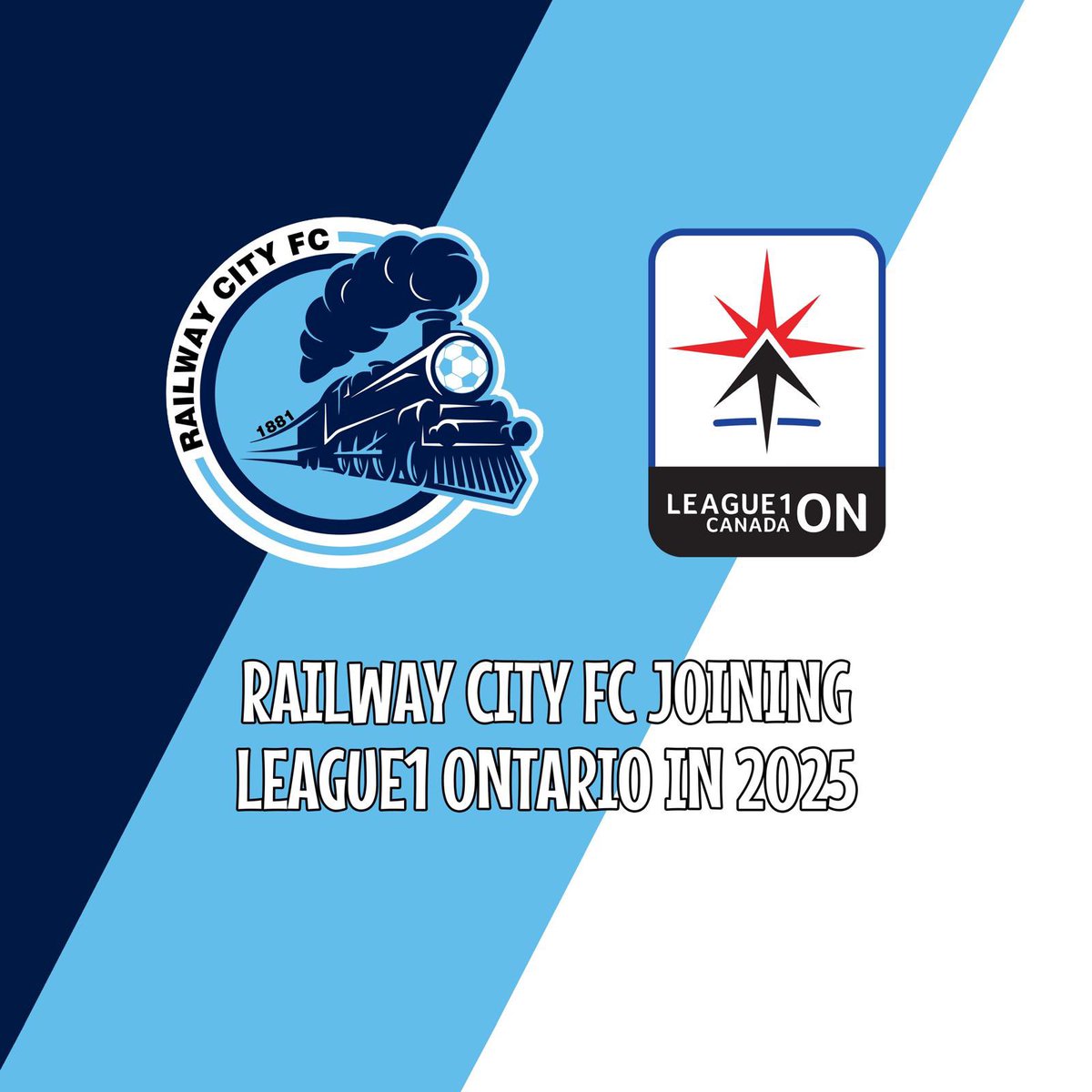 RailwayCityFC's tweet photo. ๐ RAILWAY CITY BECOME NEWEST LEAGUE1 ONTARIO TEAM - REGISTER FOR TRIALS โฌ๏ธ
The club is an extension to @whitecapslondon and will play out of St Thomas in the 2025 League2 season League 1.
Trials ๐ https://t.co/26RBnkPL6w
#thetrainstopshere ๐ @railwaycityfc https://t.co/LEWbscHCng