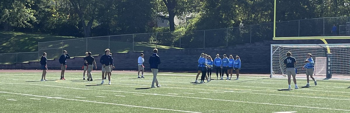 And Flag Football 🏈 has begun!!  <a href="/StDominicHS/">St. Dominic High School</a>
