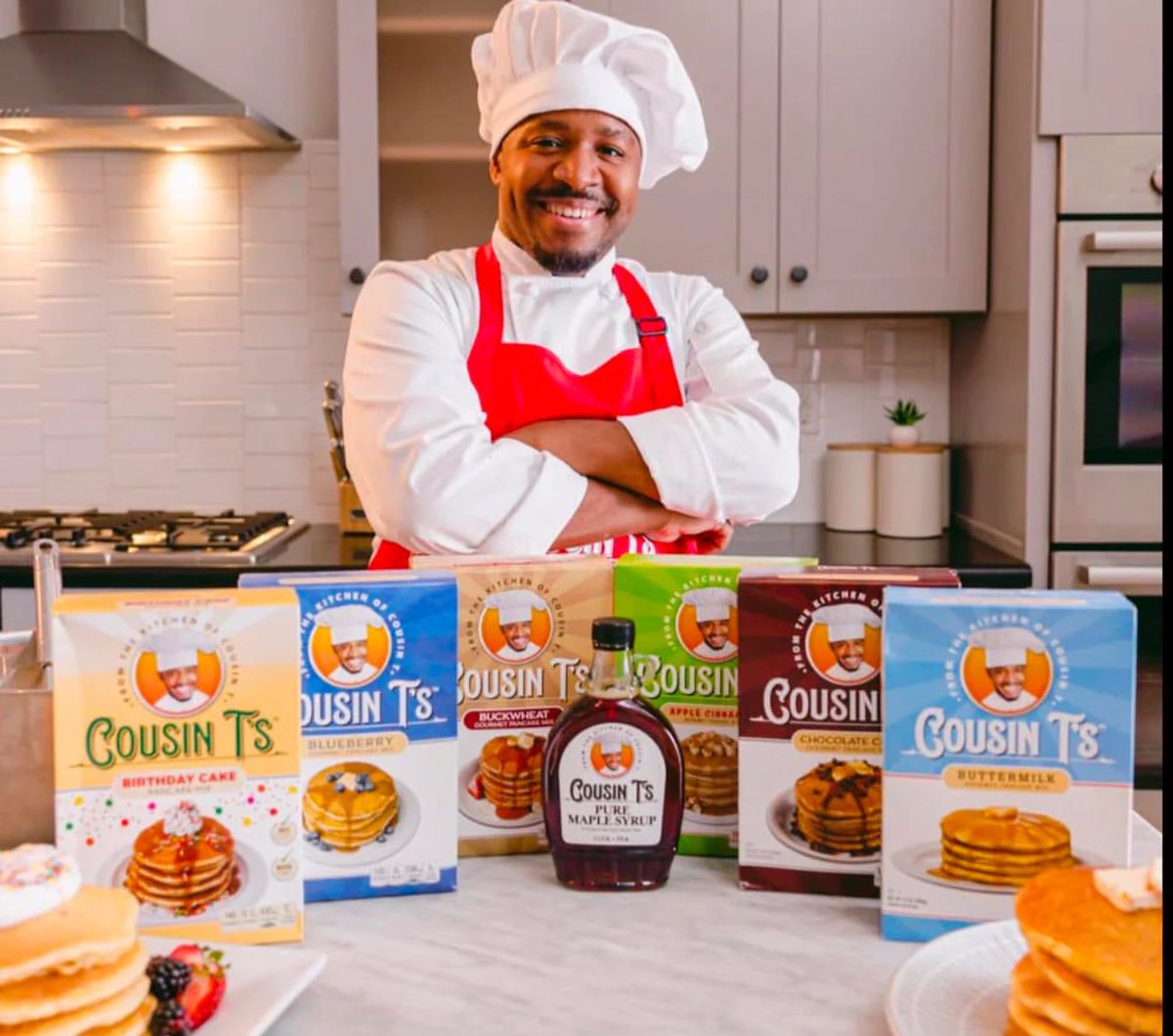 w_terrence's tweet image. 🚨 ‼️ THIS COULD BE HUGE! I need everyone to help make this happen! 

I want to do a deal with Kevin O Leary, he is my favorite shark tank investor. 

REPOST THIS!  Let @kevinolearytv know If you wound like to see my Cousin T’s Pancakes and food other items in major stores! 

Mr…