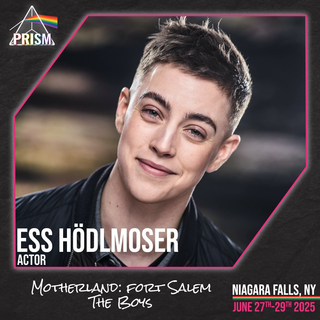 PrismConvention's tweet image. Joining the line-up for #PRISM2025 is actor and stunt performer, Ess Hödlmoser, aka M from Motherland: Fort Salem, and Cindy from The Boys!

Grab your ticket now: confuzedevents.com/prism-conventi…

#MotherlandFortSalem #SaveMotherlandFortSalem #Switches #TheBoys #EssHodlmoser