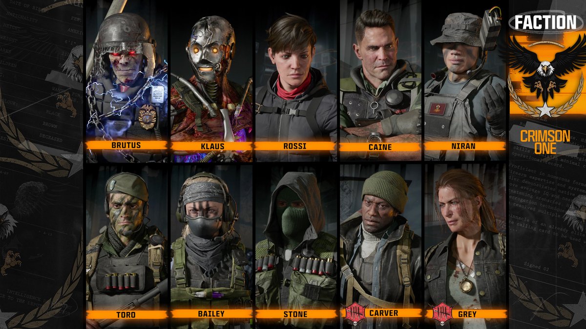 charlieINTEL's tweet photo. The Operators available in Black Ops 6. https://t.co/pcmzAZSWYp