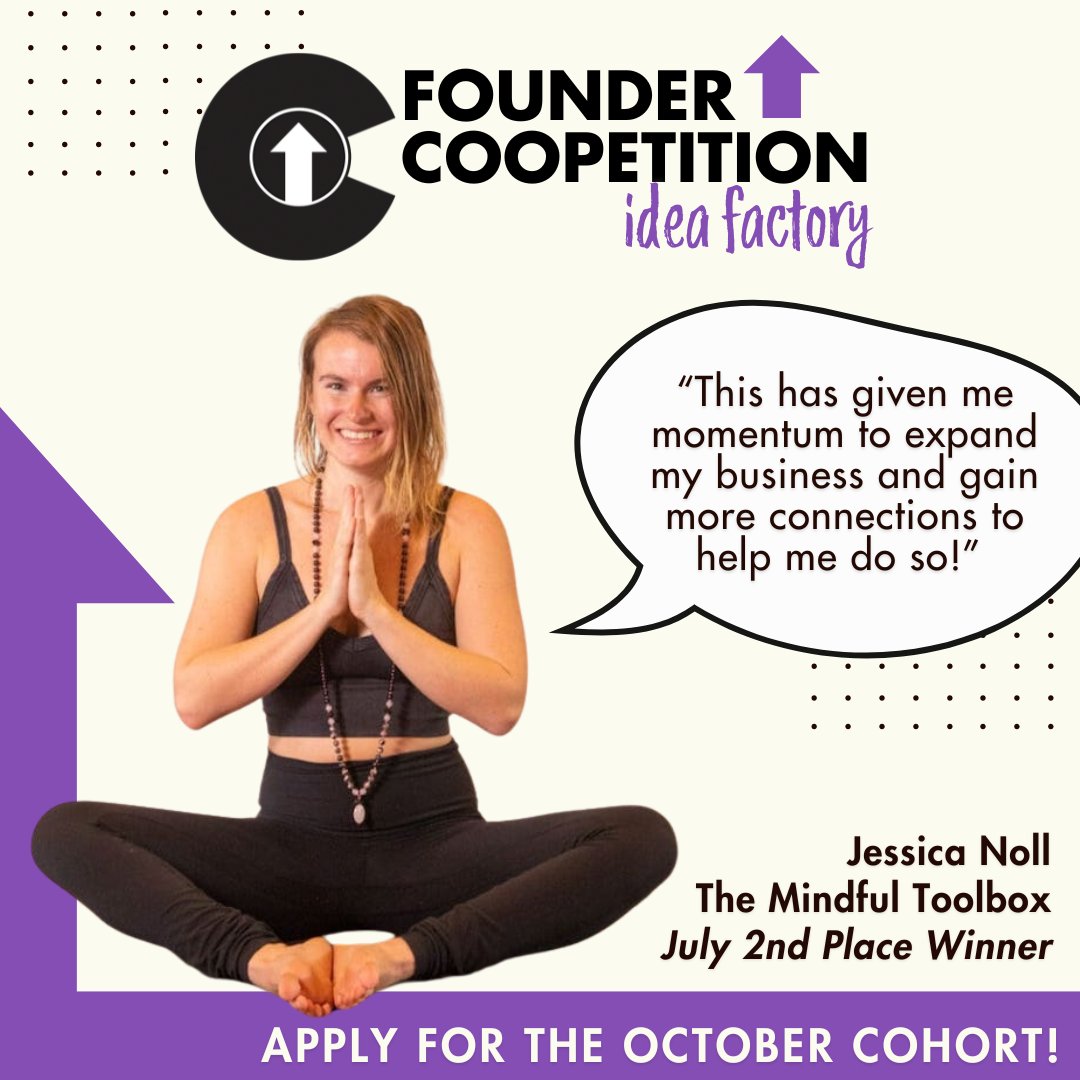 The Founder Coopetition // Idea Factory kicks off on 10/31! This accelerator is designed to help early-stage entrepreneurs take their businesses to the next level. Receive guidance from our expert advisors and pitch to a network of funders and mentors.

startupcolorado.org/founder-coopet…