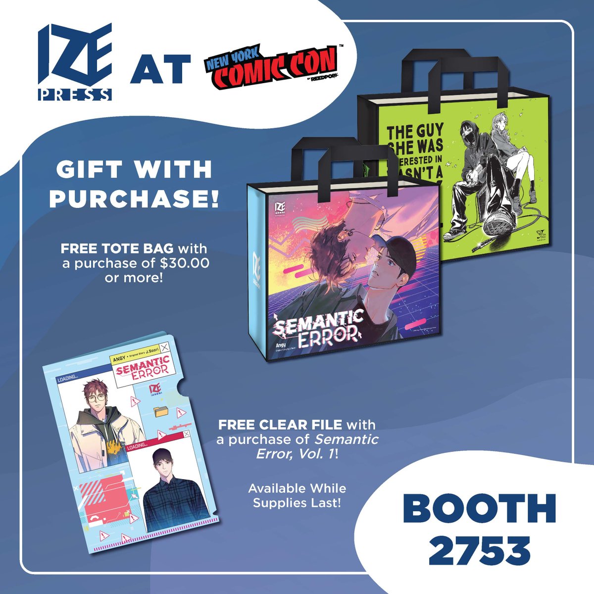 ❗️EXCLUSIVELY @ #NYCC BOOTH 2753❗️

We have some fun giveaway goodies this year to #NewYorkComicCon!🥳

Make sure to stop by Booth 2753 to get freebies and exclusive merch, available daily!

Get all the details on our events, activities, and more here! 👉buff.ly/3zRVf6O