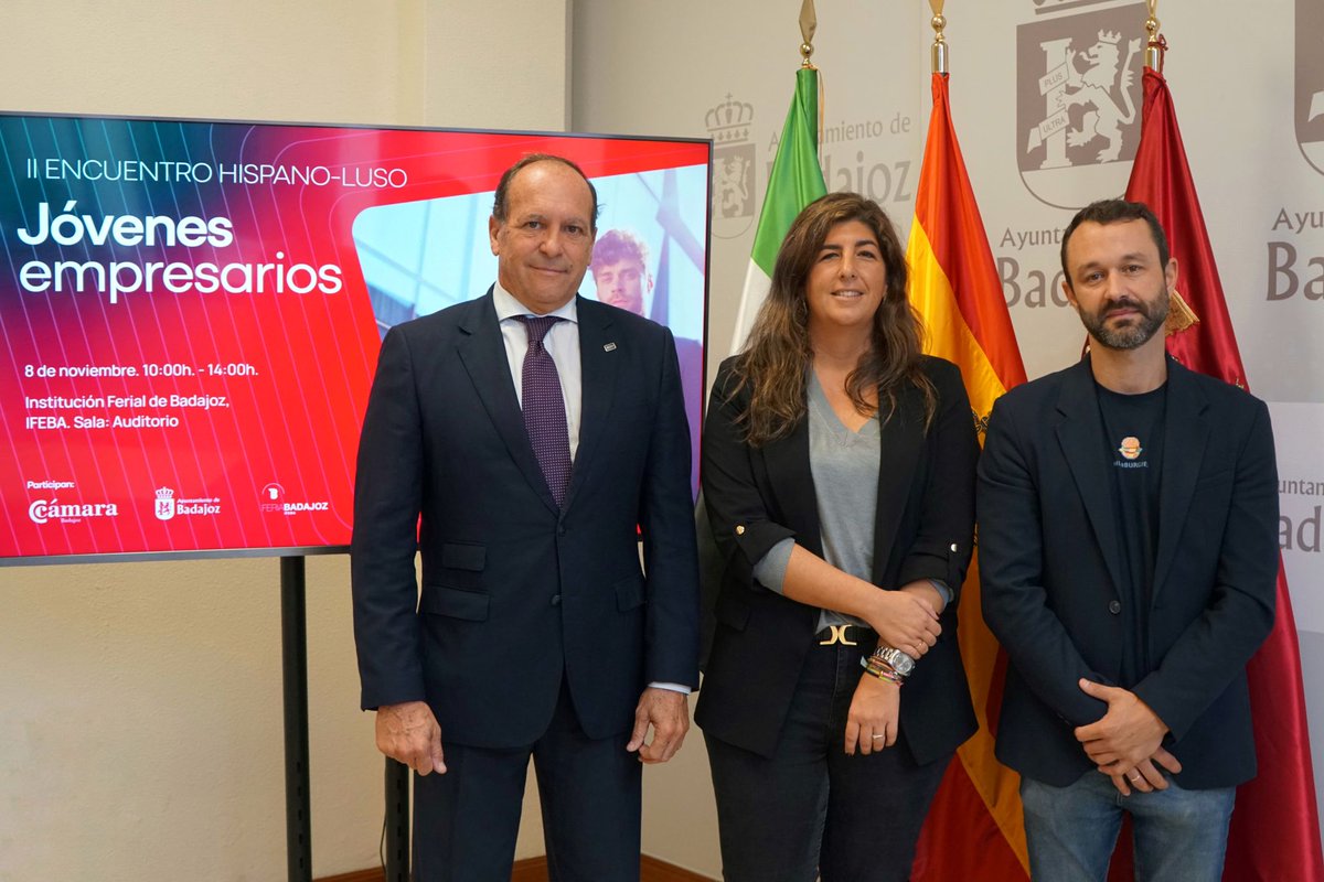 AsocFeriasEsp's tweet photo. 🗓 Presentado el II Encuentro Hispano-Luso de jóvenes empresarios que tendrá lugar durante @FEHISPOR 2024 en @feriabadajoz.

ℹ️ Más info: https://t.co/Pje8ptER0r 

#FEHISPOR 
#AsocFeriasEsp #feriasComerciales #Exhibitions #Sinergias #Negocio #Economía #Innovación #Crecimiento https://t.co/1T828CmQLO