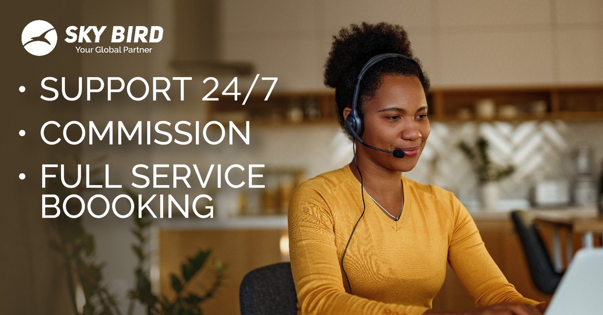 SkyBirdTravel's tweet image. Our easy-to-use WINGS booking platform, your travel technology solution, is a one-stop shop for flights, hotels, insurance, and more.

#SkyBird #SkyBirdTravel #WINGS #AirlineConsolidator #TravelAgent #TravelAgents #TravelAgency #TravelBusiness #TravelIndustry #TravelAgentResource