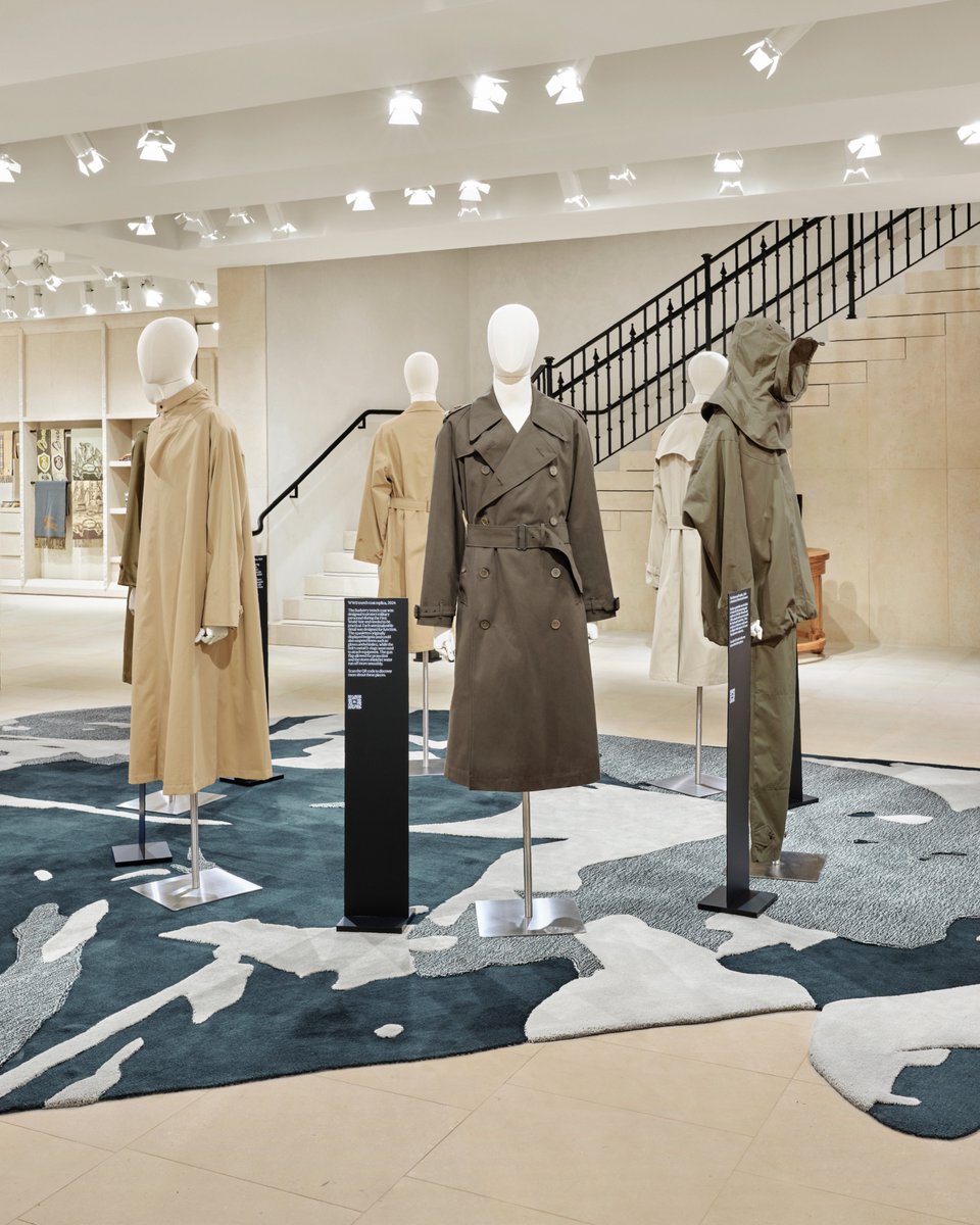 Burberry's tweet image. The newly renovated flagship store on 57th Street in New York. Set against an immersive backdrop of British art and bespoke design that nods to London architecture, the space showcases our latest collection over three floors alongside a new archive display exploring our outerwear…