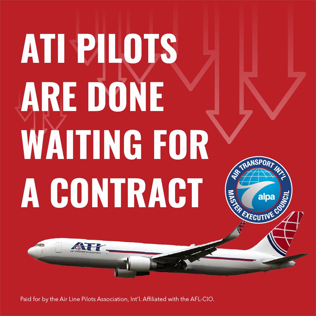 After years of delays, we are united and prepared to strike if <a href="/ATSGinc/">ATSG, Inc.</a> fails to offer a fair contract. We’ve shown our commitment—now it’s time for ATSG to do the same. #CFS24 #CargoFacts #StrikeReady