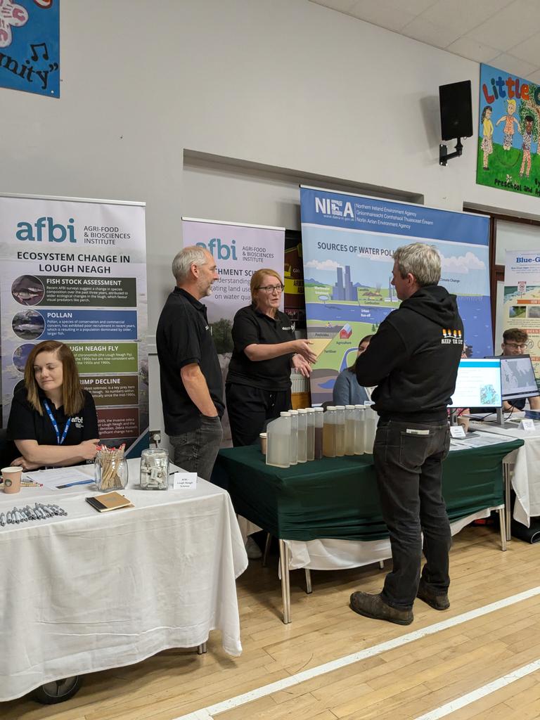 AfbiSoils's tweet photo. @AFBI_NI Great turn out at today's Lough Neagh Community Drop-In Event at Glenavy #snhs_ni #catchmentscience #loughtermmonitoring @AFBI_NI https://t.co/tEI2PJXJsW