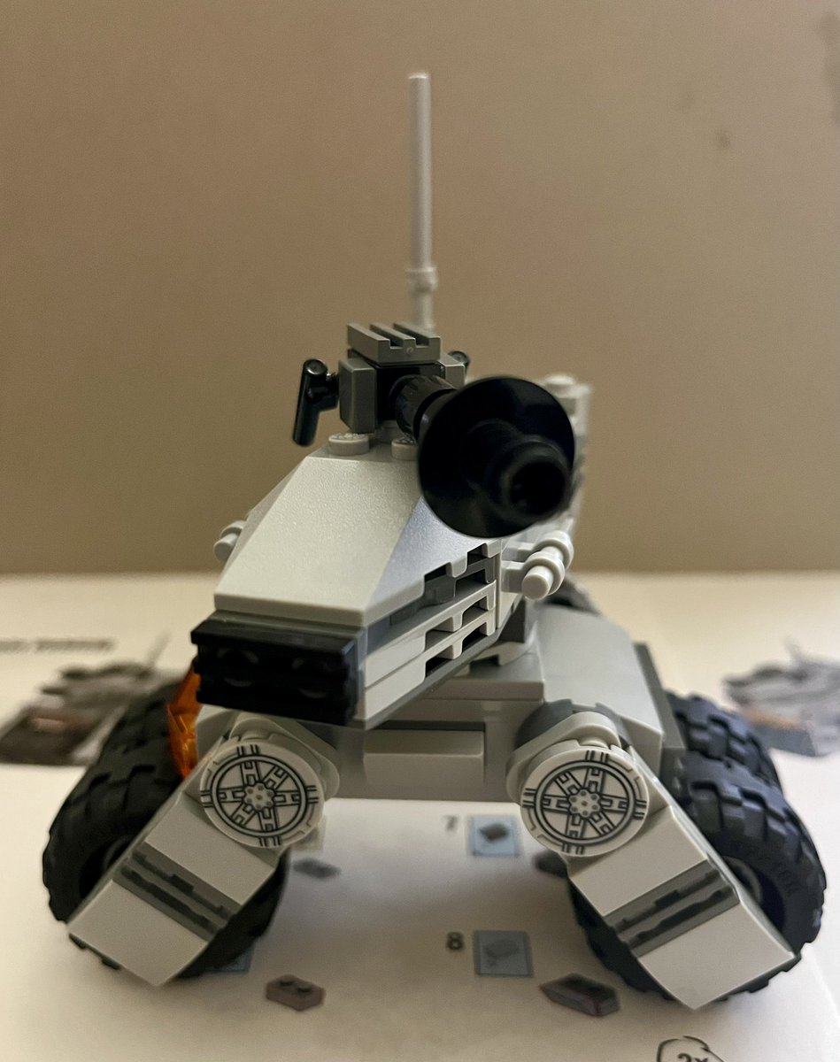 R2D24Life's tweet photo. Just assembled my second custom #Lego #StarWars MTV-7 Multi-Terrain Vehicle mini-rig using a design by “Veynom”.
It captures the spirit of the original toy and even recreates some of the play feature of lowering the body by extending the wheels!
#LegoAndLetGod
#boomercomics https://t.co/Q5FVWGcbPi