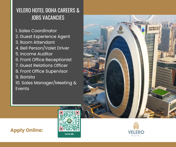 JobsArchives's tweet photo. Navigating Career Paths in Luxury Hospitality: Velero Hotel Doha Hiring Now
Apply Online: https://t.co/tDD6ntTPb0
#JobOpportunities #VeleroHotel #DohaJobs #HospitalityCareers #HiringNow #CareerGrowth #LuxuryAccommodation #JoinOurTeam #JobVacancies #October2024 https://t.co/Nn8KI6unwo