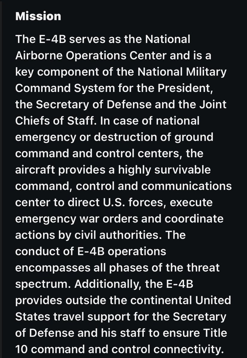 🇺🇸🇮🇱 The plane from the end of the world is in the air. Israel reports that it already has everything ready for the response to Iran.
#EEUU #Russia #Iran #Israel #WW3
