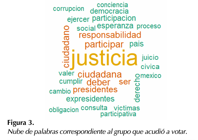 ¿Qué hace votar a la gente en procesos de consulta popular en México?. En un estudio que realicé en el AMCDMX, encontré que la justicia, el deber y responsabilidad como ciudadano de ir a votar fueron motivadores importantes: