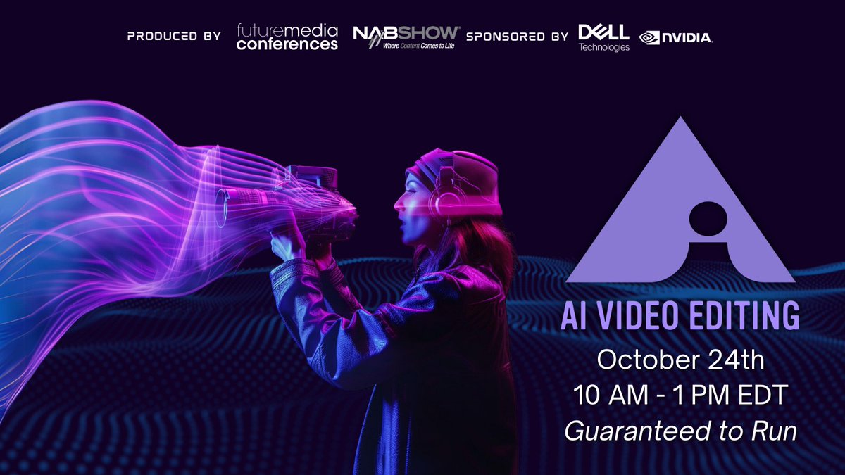 💡Curious about how AI can elevate your video editing? Join us Oct 24th for AI Video Editing! 

Explore how AI tools in Descript &amp; Premiere Pro can save time &amp; spark new creative ideas. Stay ahead of the curve in the world of video editing! 🎥

🔗: bit.ly/4dPThlg