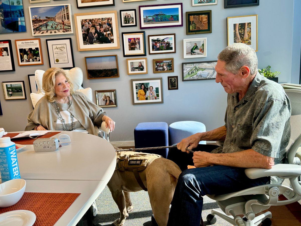 I had a wonderful meeting last week with Wallis Annenberg, president of <a href="/Annenberg_FDN/">Annenberg Foundation</a>. We discussed our shared passions: animal welfare and improving human health.

We look forward to our continued partnership to make our community and the world better for people and their pets.