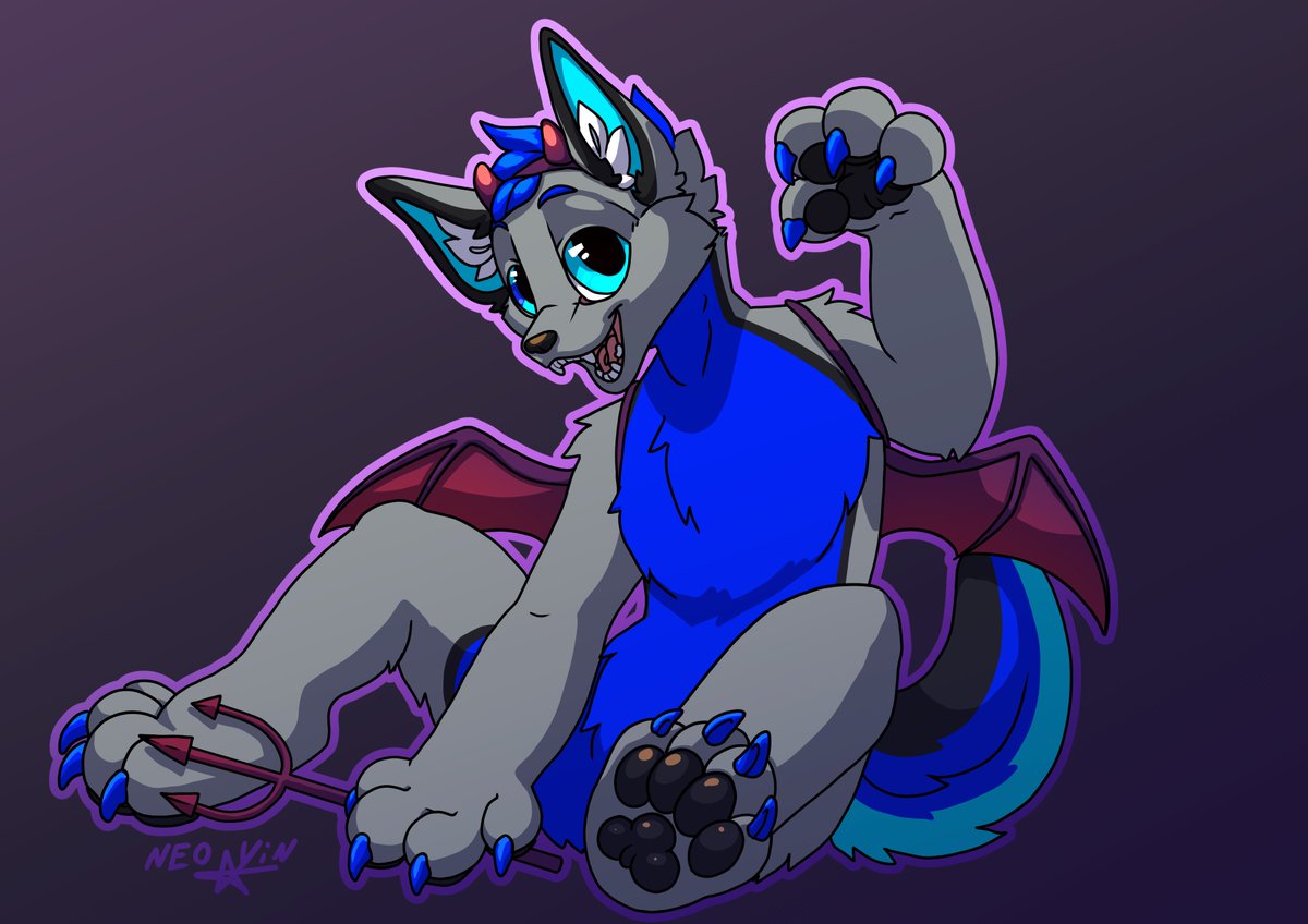 I'm menace to society 💜💙
Thanks again <a href="/Neoyin3/">Neo_yin 🇱🇻</a> for this awesome art!