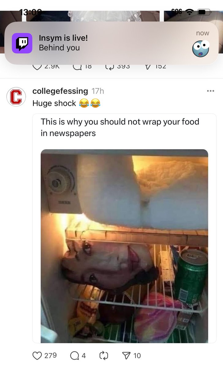 DOMOfash_'s tweet image. Scrolling through Threads as I scroll to this post… @InsymTtv said behind me 💀 you got me good💀