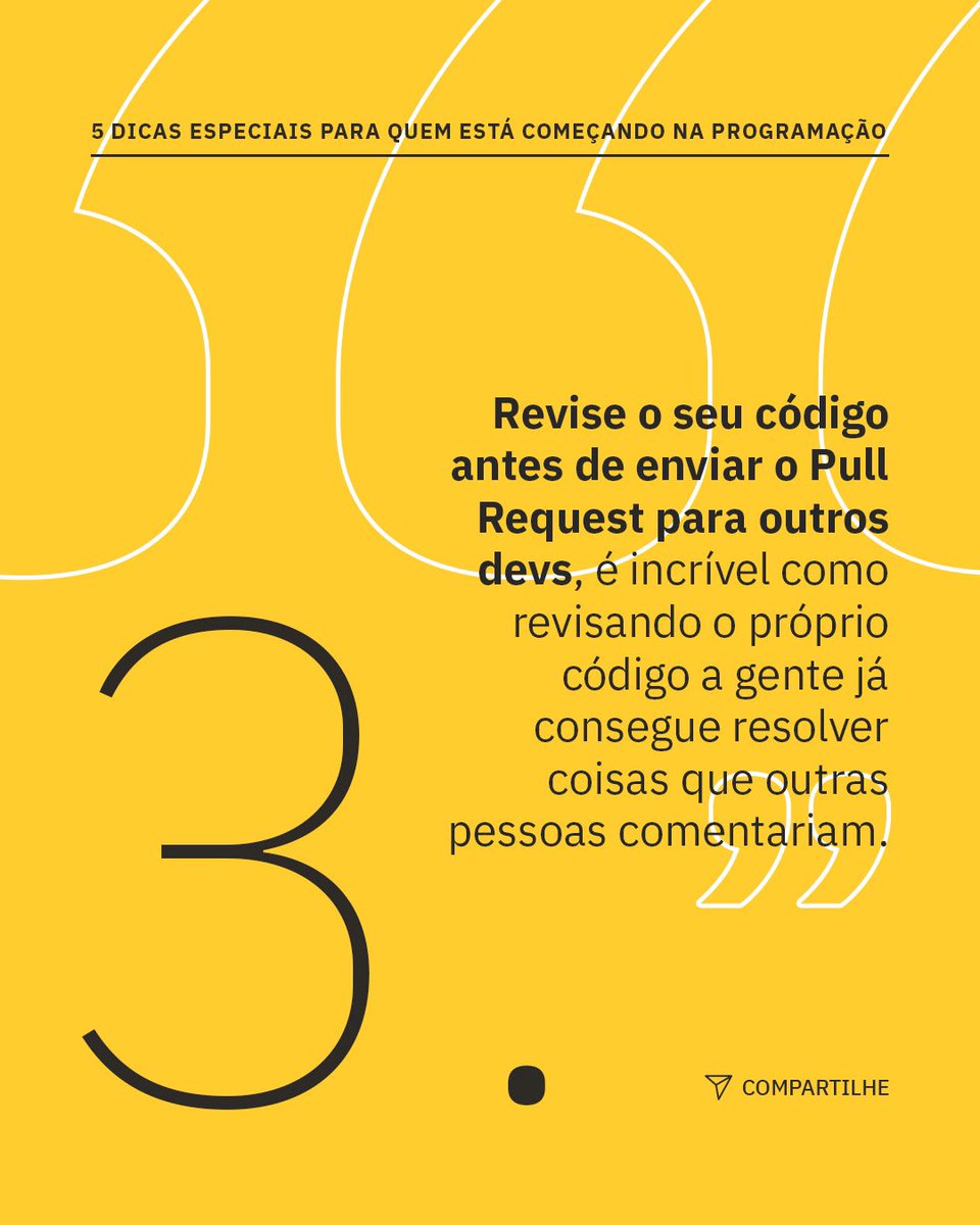 ambevtech's tweet image. De dev para dev: Aqui vão algumas dicas pra galera que está iniciando na carreira - e que valem ser lembradas, até mesmo por quem já tem anos de experiência! Comentários liberados pra mais dicas 👇
 
#TechAndCheers #Tecnologia #NossoJeitoTech
