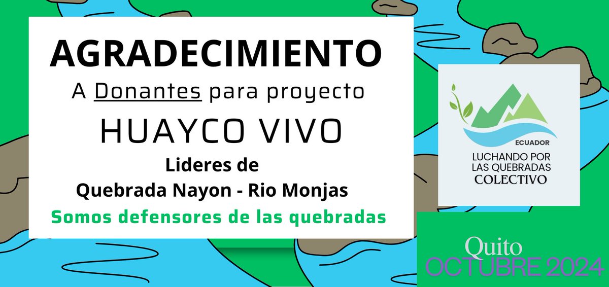 🌿 ¡Gracias a nuestros increíbles donantes!🌿Queremos tomar un momento para expresar nuestro más sincero agradecimiento a todos aquellos q han apoyado nuestra misión en FUNDACIÓN QUEBRADAS VIVAS. Su generosidad y compromiso son fundamentales para seguir trabajando.