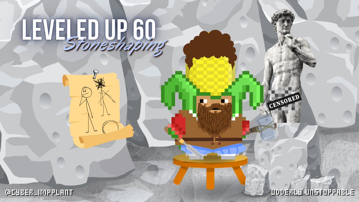 Cyber_ImpPlant's tweet image. I&apos;ve finally reached Stoneshaping level 65💪🔥🎆

And I totally forget to add a picture when I reached level 60, so I will do now ☺️

@pixels_online @uumooment #PixelsCreator #Leveling #LeveledUp #Level60 #Level65 #Stoneshaping