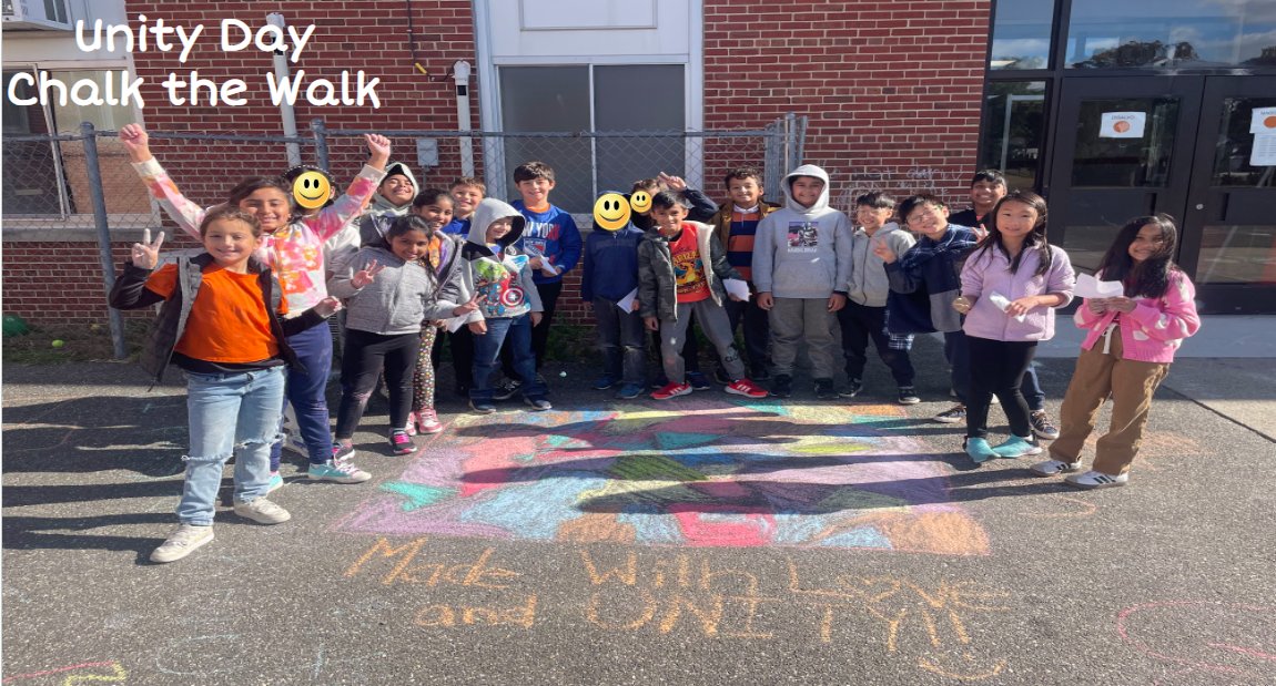 4S chose to celebrate Unity Day by creating a collaborative portrait during our Chalk the Walk event! The kindness of these Cardinals sure is impressive!! #PROUD2BNHPGCP <a href="/ManorOaksNHPGCP/">Manor Oaks School</a>
