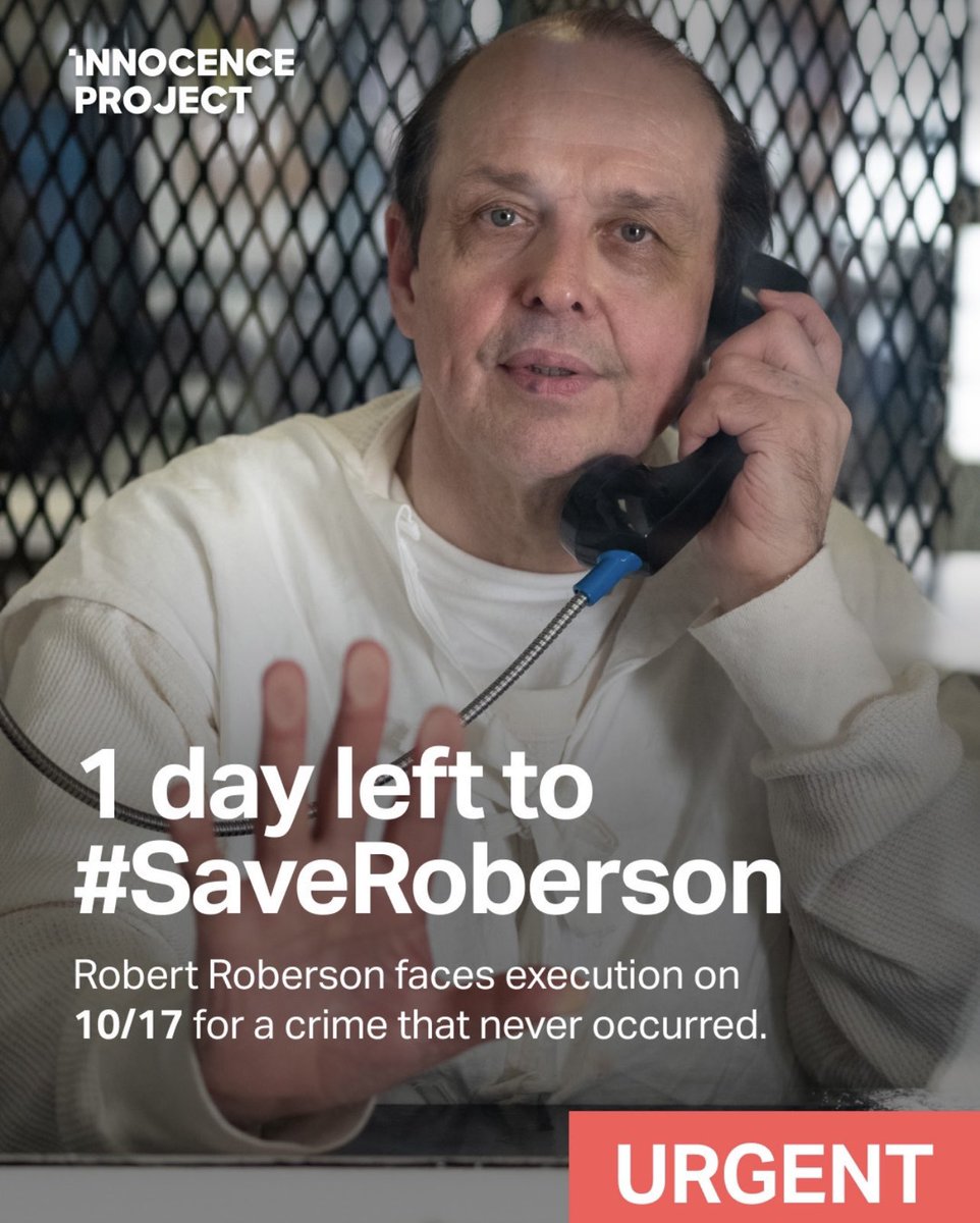 This is it. Tomorrow, Texas is set to execute an innocent man, Robert Roberson. Now, more than ever, is the time to take action. We await the Pardon and Parole Board’s recommendation, then it is up to Gov. Abbott. Share and call Abbott’s office before it’s too late.

361-264-9653
