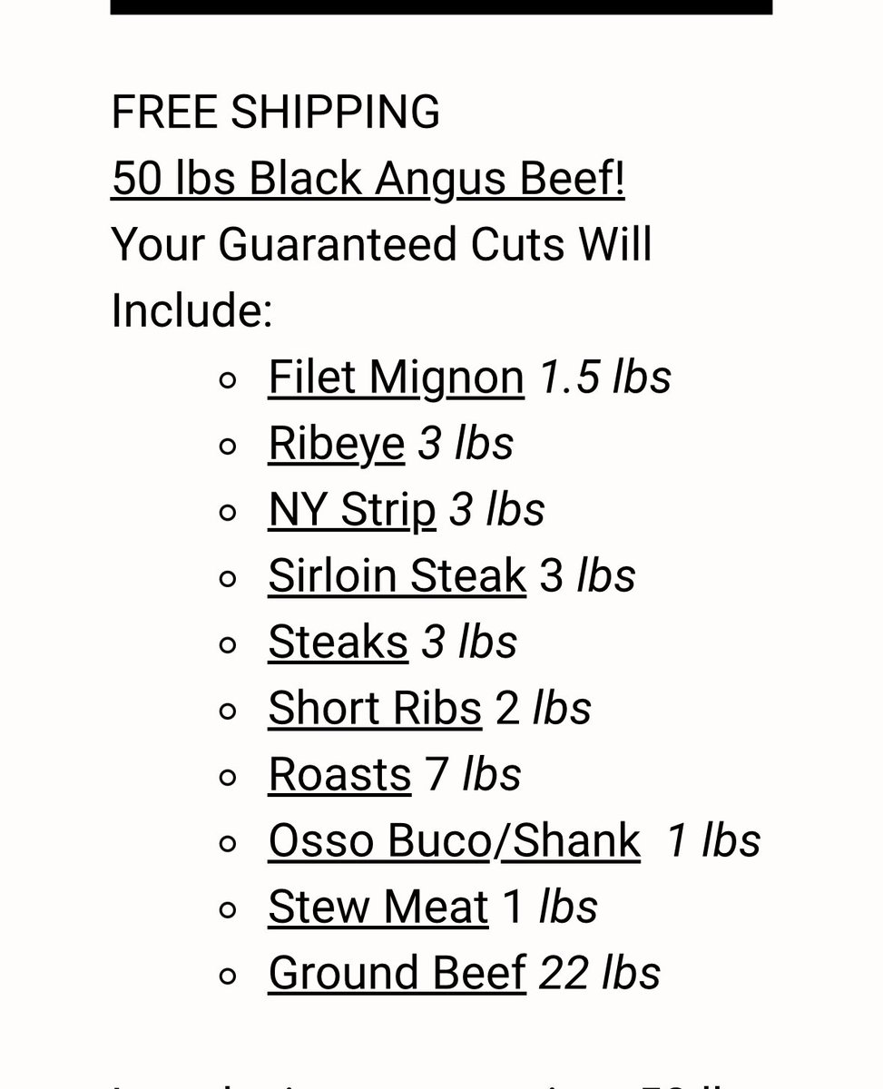 IndependenceArk's tweet image. 50lbs bundle SALE for the month of November only. Secure yours now. #RealBeef #RealMeat #Beef #carnivore