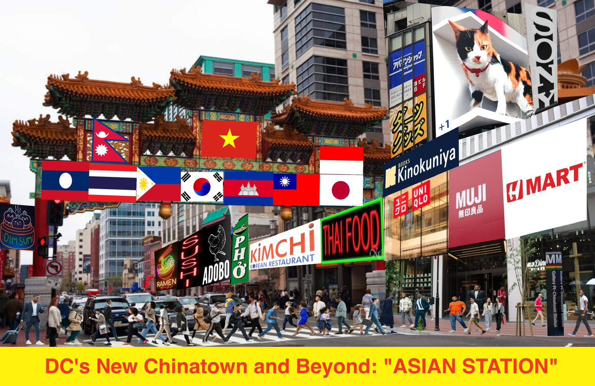 asian66024's tweet photo. Brick &amp; mortar shopping struggles in DC, all over the US. Take a tip from SE Asia where mall culture thrives. Modernize dying Chinatown as fusion ASIAN STATION. Stores/restaurants/museums/embassies could bolster the area so the Wiz and Caps never even consider leaving again. https://t.co/jzocHg6Sjb