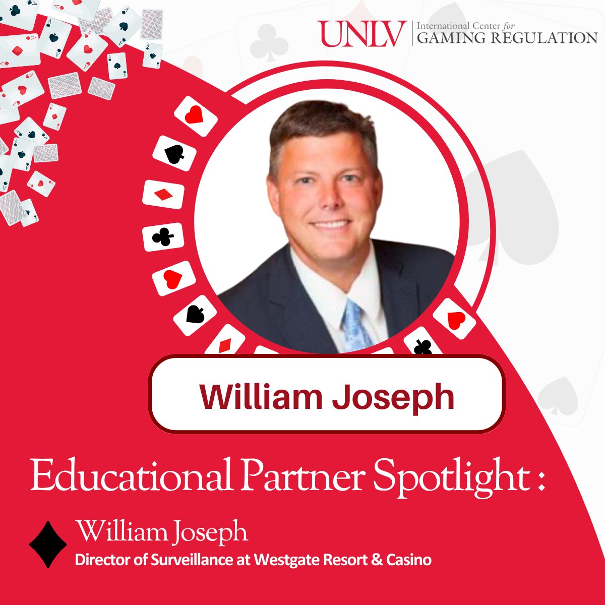 International Center for Gaming Regulation (@unlvicgr) on Twitter photo Educational Partner Spotlight:
William Joseph, Director of Surveillance <a href="/WestgateVegas/">Westgate Las Vegas</a> for the last 8+ yrs. Read more about his bio in the link below.
Learn from industry expert, William Joseph @ during Foundations of Casino Surveillance & Investigations: eventbrite.com/e/foundations-… Educational Partner Spotlight:
William Joseph, Director of Surveillance <a href="/WestgateVegas/">Westgate Las Vegas</a> for the last 8+ yrs. Read more about his bio in the link below.
Learn from industry expert, William Joseph @ during Foundations of Casino Surveillance & Investigations: eventbrite.com/e/foundations-…