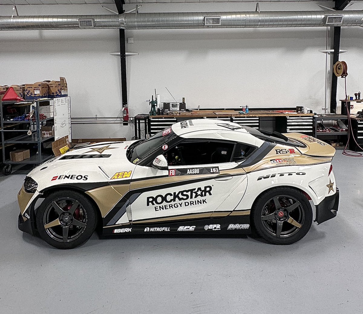 Fredric Aasbø (@fredricaasbo) on Twitter photo Irwindale preparations at the Papadakis Racing compound. Big turbo, big nitrous jets, triple <a href="/aemelectronics/">AEM Electronics</a> fuel pumps, big stroker engine and all <a href="/ENEOSUSA/">ENEOS Motor Oil</a> fluids. Let’s go!
<a href="/rockstarenergy/">Rockstar Energy Drink</a> <a href="/ToyotaRacing/">Toyota Racing</a> #TeamToyota <a href="/NittoTire/">NITTO TIRE USA</a> #NittoTire #ShowYourENEOS #FDIRW Irwindale preparations at the Papadakis Racing compound. Big turbo, big nitrous jets, triple <a href="/aemelectronics/">AEM Electronics</a> fuel pumps, big stroker engine and all <a href="/ENEOSUSA/">ENEOS Motor Oil</a> fluids. Let’s go!
<a href="/rockstarenergy/">Rockstar Energy Drink</a> <a href="/ToyotaRacing/">Toyota Racing</a> #TeamToyota <a href="/NittoTire/">NITTO TIRE USA</a> #NittoTire #ShowYourENEOS #FDIRW