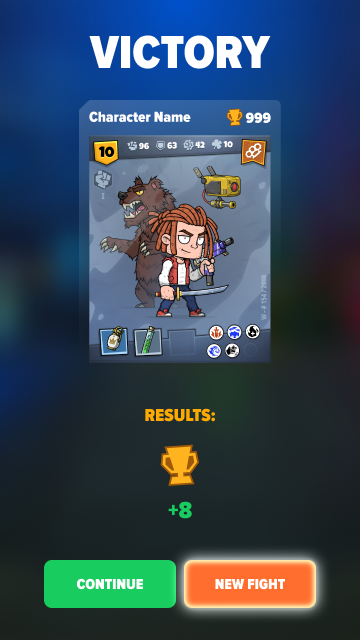 #DevDiaryFM: Episode #3 🎮

We’ve been working on:
🔻 Matchmaking &amp; daily rewards
🔻Combat testing &amp; balance tweaks
🔻New animations

Battle Mode is almost ready! Testing to make sure everything’s smooth

Level up and get ready to dominate 👊 t.me/fightme_gamebot