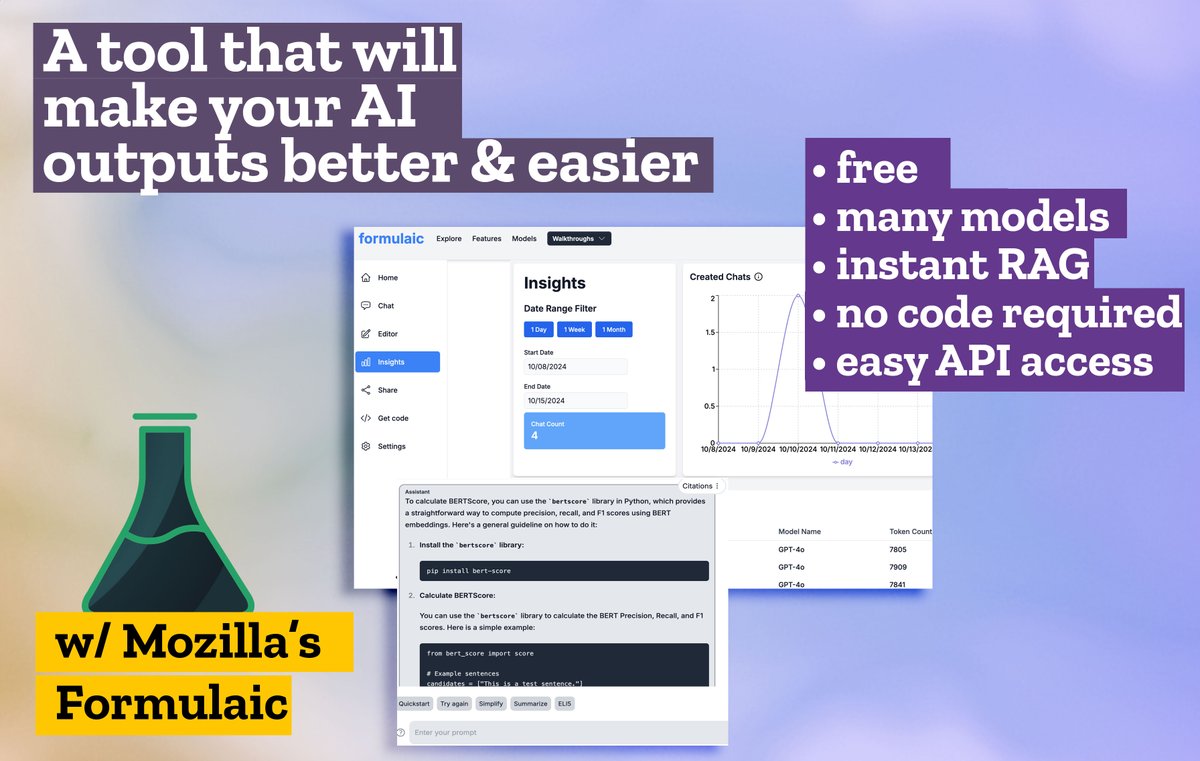 If you're using ChatGPT frequently you should probably be using prompt management.

#Mozilla's Formulaic offers free inference across multiple AI models, document uploads, cost savings, &amp; better results. 🚀

Learn how to switch from #ChatGPT: youtu.be/am2HHEWPKb8?si…

#AItools