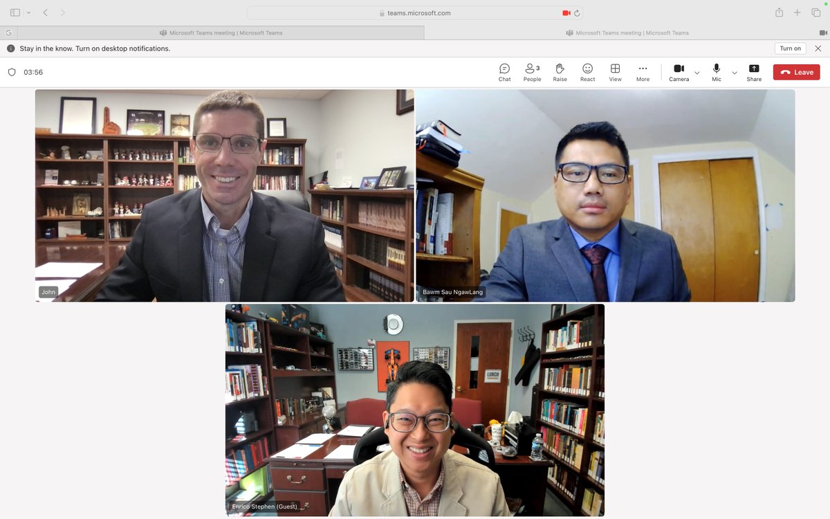 Congratulations, Bawn Sau NgawLang (D.Min.-Expository Preaching)! He defended his dissertation: IMPROVING THE SKILL OF EXPOSITORY SERMON CONCLUSION: PREACHING FROM 1 PETER IN NORTH CAROLINA KACHIN BAPTIST CHURCH. Dr. Enrico Stephen and Dr. John Howard served on his committee.